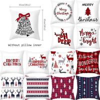 Merry Christma Pillow Case Decorations For Home Reindeer San...