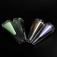 Fumare narghilè Attacco in vetro colorato con tappo di carboidrati / inserto al quarzo 4 colori Sostituzione che fornisce filtrazione e raffreddamento per DAB Rigs Water Bongs