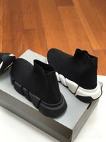 Erkek Kadın Rahat Ayakkabılar Ayakkabı Ayak Bileği Çizmeler Yumuşak Ayakkabı Siyah Hız Örme Yüksek Top Boot Çorap Sneakers Lace Up Platformu Ligh Uçak Trainers Kırmızı Alt Ayakkabı