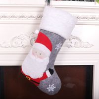 Рождественский чулок носок сумка снег лось сувенирные сумки носки украшены Санта-Клаус снеговик подарок Xmas вечеринки украшения кулон BH4851 Tyj
