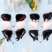 Accessoires de costume Costume Costume Costume Bow Cravate Bell Headwear Coiffure Cheveux Belle mascarade Halloween Chat oreilles Cosplay Cat Ears Head