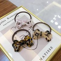 Acetato Fashion Bambini Capelli Cravatta Donne Elastico Elegante Elegante Colorful Bow Shape Girls Hairrubber Hairband Accessori