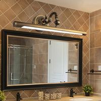 Wall Lamps Europe Vintage Copper Led Mirror Light For Bathroom Vanity Cabinet Lamp Metal Antique Bronze Living Room Fixtures