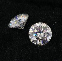 IJ color moissanite جولة قطع فضفاض الماس مع مربع وشهادة للحلقات VS1 الأحجار الكريمة