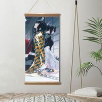 Hotsale Demon Slayer Canvas Poster PaintingJapanese Anime Decoratie Scroll S Wall Art Home Decor Afbeeldingen voor de woonkamer met frame