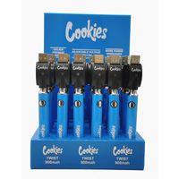Cookies Vape аккумуляторное напряжение регулируемая 900 мАч нижний спиннер предварительного нагрева с USB зарядное устройство Vaporizer Pen 510 резьбовые аккумуляторы аккумуляторные 30 шт. Установить окно дисплея