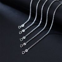 925 Sterling Silver Popcorn Chain Necklace For Women Jewelry On The Neck Long 40 45 50 55 60 70 80 CM Thick 2 MM Accessories 220216