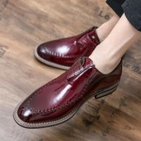 Escorregamento masculino em calçados italianos para homens sapatos handmade pretos coiffe noite zapatos de hombre sapatos calçados sociais