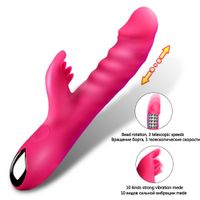 Sexe jouets perles rotation forte vibration vibbin vibrateur g-spot stimuler masturbateur puissant poussant gode vibrateurs pour femmes