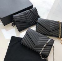 Genuine Leather Women Bag High Quality Original Box Messenger Shoulder Handbag Purse Cross Body Chain Clutch Bags