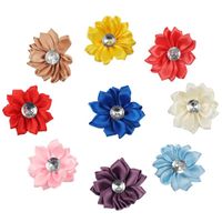 Decoratieve bloemen kransen 10 stuks stof rand camellia handgemaakte driedimensionale verbrande DIY sieraden accessoires haarspeldmateriaal