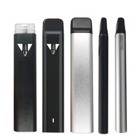2ml 일회용 vape 펜 D8 두꺼운 오일 포드 충전식 350mAh 배터리 바닥 Led 라이트 빈 시각 탱크 블랙 실버 알루미늄 전자 담배 기화기 펜
