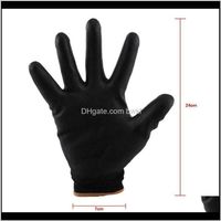Disposable Kitchen Supplies Kitchen, Dining Bar Home & Garden12 Pairs Nylon Pu Safety Coating Work Gloves Builders Grip Palm Protect Drop Del