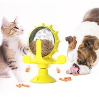 Yel değirmenleri sızdıran kedi gıda topu oyuncak kediler pikap kovası uygulamak yel değirmeni köpek evcil hayvan ürünleri wy1319
