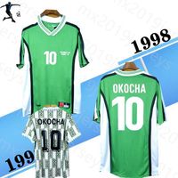 1994 1996 1998 Coupe du monde Rétro Soccer Jerseys Green Okocha Kanu Babaya Rouche 94 96 98 Chemise de football classique