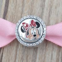925 Kits de joyería de cristal de plata esterlina solo por Pandora Disny Parks Holiday Miky Mouse Charms Beads Pulsera para mujer Parejas Cadena Caja Collar DIY