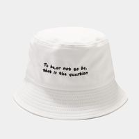2021 Yeni Stil Mektup Nakış Kova Şapka Balıkçı Şapka Açık Seyahat Şapka Güneş Kap Şapka Erkekler ve Kadınlar için 475