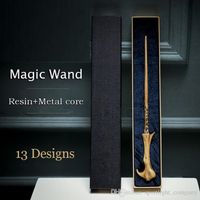13 estilos de metal caliente Core Magic Wand Magic Props con caja de regalo de alta clase Cosplay Toys Kids Wands juguete niños Navidad Navidad Navidad Fiesta de cumpleaños Regalos