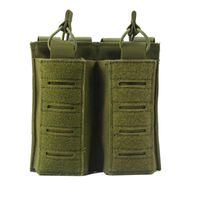 Outdoor-Taschen MOLLE MAG-TACTICAL-Magazin-elastisches offener Doppel-Doppelhalter-Träger für M4 M14 M16 AK AR