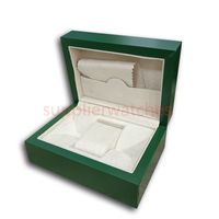 HJD ROLEX 2022 Роскошные зеленые коробки Мужские для оригинальных внутренних верхних женщин в коробках для боксов мужские наручные часы подарочный сертификат брошюра для сумки дизайнер часовой коробка