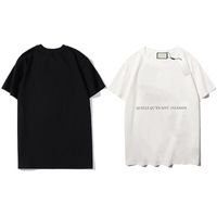 2021 Moda impressão padrão verão camiseta personalidade design homens mulheres manga curta de alta qualidade preto branco camiseta tamanhos m-3xl