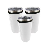 Drinkware Handle Sublimation Blanks Reusable Iced Coffee Cup Sleeve Neoprene Insulated Sleeves Mugs Cover Bags Holder Handles For 313G
