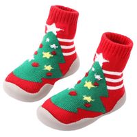 Erste Wanderer 1 Paar Kinder Socken Rutschfeste Fußbeutel Sohle Weihnachten thematisch verdickt warm