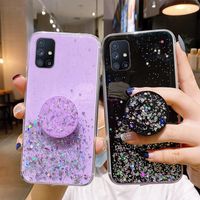 Clear Bling Case For Samsung Galaxy S21 Ultra S20 FE S10 Plus Note 20 10 Lite A12 A32 A52 A72 5G A71 A51 A21S M51 With Stand Holder Cover