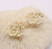 Diseño81-design100 18k letras chapadas en oro de la marca de la marca Crystal geométrico de lujo de lujo Rhinestone Pearl Pendiente largo Partido de boda Jewerlry Accesorios