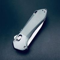 Outdoor folding knife with toothed stone wash sleeveless steel high hardness sharp self-defense camping garden appliances EDC