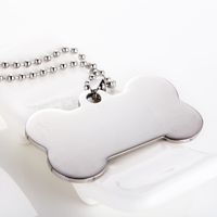 Bone personalized Dog Tag pet metal blank label stainless st...