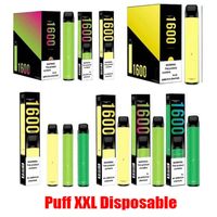 New Puff XXL одноразовое устройство POD Kit E-Cigarettes 1000MAH аккумулятор 6,5 мл Стручки картриджей 1600 Puffuls предварительно заполненная ручка VAPE PEN VS VS BAR плюс Flex Max Bang