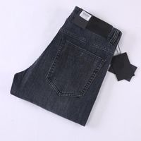 Luxurys Designer-Taschen Herren Jeans dünnes Design Denim Elastizität Vintage Pant Mode Slim-Beinhose Business Casual Top Qualität Hosen plus Größe W42