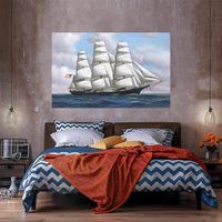 The American clipper ship Flying Cloud Huge Oil Painting On ...