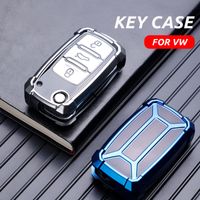 Soft TPU Car Remote Key Case Cover Holder dla Volkswagen VW Bora Polo Tiguan Jetta Passat B5 B6 B7 Beetle