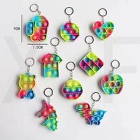 Christmas Toys Party Favor Decompression Toy Fidgets Key Chain Anti Stress Board Halloween Gift Interactive Games 080701