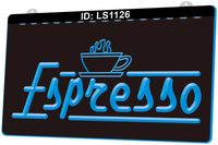LS1126 Espresso Coffee Shop Cafe Club Light Sign LED 3D Engraving Wholesale Retail