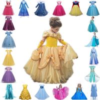 Kız Elbiseleri Kızlar Prenses Kostüm Çocuklar Cadılar Bayramı Partisi Cosplay Giydir Çocuk Noel Kılık 4-10 Yıl Giysileri