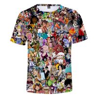 Hombres Una pieza 3D camiseta Luffy Ropa anime Camisa impresa Harajuku Cosplay Top s para las niñas Parejas
