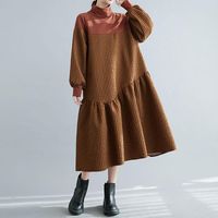 Robes décontractées 2021 automne hiver turtleneck pull robe femmes vintage élégant grand taille dames jacquard vestido coréen femme