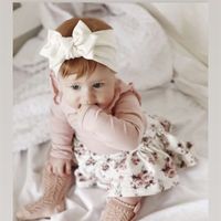 15739 Infant Baby Bowknot Headband Kids Cotton Hair Band Chi...