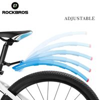 Rockbros 텔레스코픽 자전거 펜더 접는 MTB 프론트 후면 흙받기 퀵 릴리스 진흙 펜더와 미등의 사이클링 부품