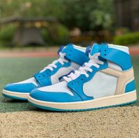 Jumpman 1 Off Casual Shoes High Sneaker UNC Power Blue Mens Shoe Chicago Red Sports Sneakers 1S Classic OG White Women