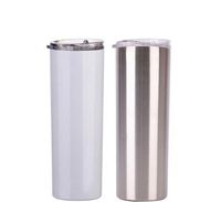 Tumblers 20 Oz Sublimation Blank Skinny Tumbler Diy Tapered Stainless Steel Cup Double Wall Car Cups Coffee Beer Mug Ocl5K Ixygh