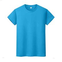 Новая круглая шея сплошная цветная футболка летняя рубашка с хлопковым дном с короткими рукавами и женским половиной рукава Bmgbiie590o