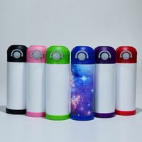 12oz Sublimation Tumblers STRAIGHT Blank Sippy Cup Kid Water...