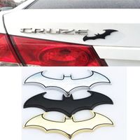 Uniwersalny samochód 3D Metalowe Naklejki Bat Bats Badge Emblem Naklejki Logo Scratch Body Funny Naklejki Auto Dostawy Akcesoria zewnętrzne