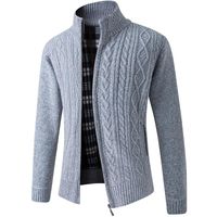 Мужские свитера 2021 осень зима теплая кашемировая шерсть на молнии кардиган человек повседневная трикотажная одежда