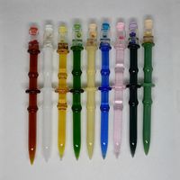 DHL 5. 6inch Length Colorful Vase Style Dabber Tool Smoking D...