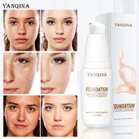 Yanqina Magic Brighten Fondation liquide Changement de couleur Changement de visage hydratant lisse maquillage hydratant maquillage naturel Crème Crème Nude 1647